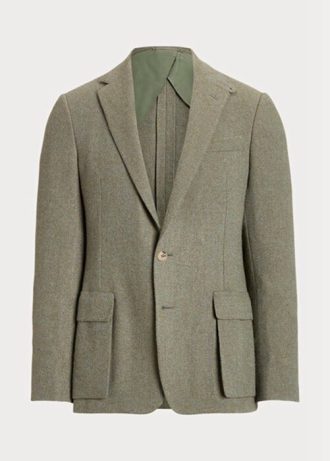 Blazers deportivos Ralph Lauren Kent de cachemir hechos a mano para hombre en color oliva