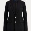 Blazers negros de mezcla de lana Ralph Lauren para mujer Blazers negros de mezcla de lana Ralph Lauren para mujer