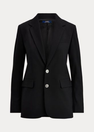 Blazers negros de mezcla de lana Ralph Lauren para mujer