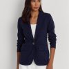 Blazers Ralph Lauren de mezcla de algodón para mujer en color azul marino Blazers Ralph Lauren de mezcla de algodón para mujer en color azul marino