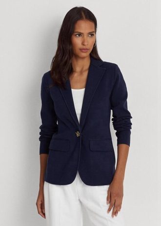 Blazers Ralph Lauren de mezcla de algodón para mujer en color azul marino