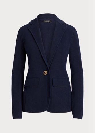 Blazers Ralph Lauren de mezcla de algodón para mujer en color azul marino
