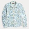 Blusa de algodón con bordado floral multicolor para mujer de Ralph Lauren Blusa de algodón con bordado floral multicolor para mujer de Ralph Lauren