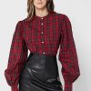 Blusas con botones Ralph Lauren rojas para mujer Blusas con botones Ralph Lauren rojas para mujer