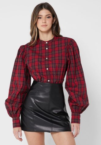 Blusas con botones Ralph Lauren rojas para mujer
