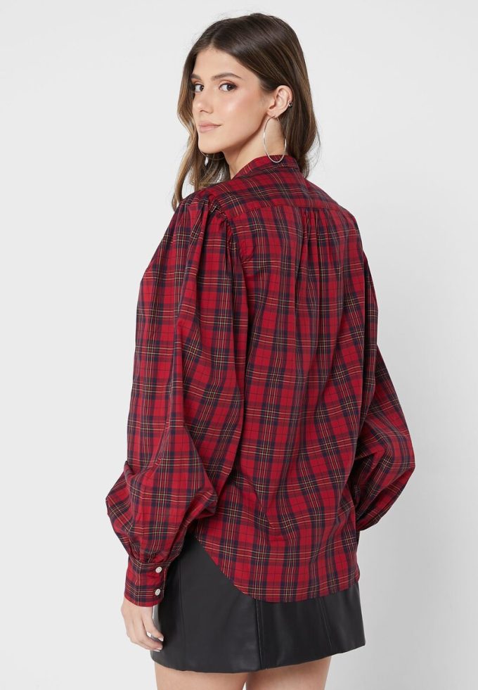 Blusas con botones Ralph Lauren rojas para mujer Blusas con botones Ralph Lauren rojas para mujer
