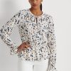 Blusas peplum con cuello anudado y estampado floral multicolor de Ralph Lauren para mujer