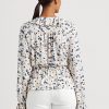 Blusas peplum con cuello anudado y estampado floral multicolor de Ralph Lauren para mujer