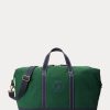 Bolsas de lona verdes con el logotipo de Ralph Lauren bordado para hombre Bolsas de lona verdes con el logotipo de Ralph Lauren bordado para hombre