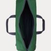 Bolsas de lona verdes con el logotipo de Ralph Lauren bordado para hombre Bolsas de lona verdes con el logotipo de Ralph Lauren bordado para hombre