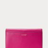 Bolso bandolera mediano Adair de piel Ralph Lauren para mujer en color fucsia y baya Bolso bandolera mediano Adair de piel Ralph Lauren para mujer en color fucsia y baya