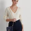 Bolso bandolera mediano Adair de piel repujada Ralph Lauren para mujer, color azul marino refinado Bolso bandolera mediano Adair de piel repujada Ralph Lauren para mujer, color azul marino refinado