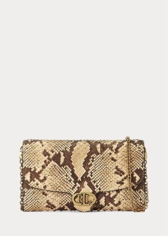 Bolso bandolera mediano Adair de piel sintética de serpiente de Ralph Lauren para mujer