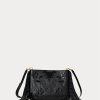 Bolso bandolera mediano Elaina de piel negra para mujer de Ralph Lauren Bolso bandolera mediano Elaina de piel negra para mujer de Ralph Lauren