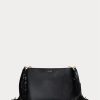 Bolso bandolera mediano Elaina de piel negra para mujer de Ralph Lauren Bolso bandolera mediano Elaina de piel negra para mujer de Ralph Lauren