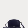 Bolso bandolera mediano Jordynn de piel Ralph Lauren para mujer, color azul marino francés Bolso bandolera mediano Jordynn de piel Ralph Lauren para mujer, color azul marino francés