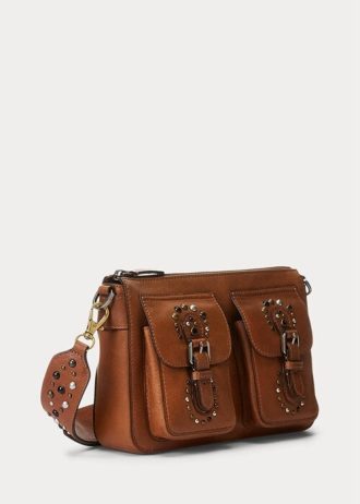 Bolso bandolera mediano Noa de piel con tachuelas Ralph Lauren para mujer de Lauren Tan