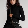 Bolso bandolera mini Sloane de piel negra de Ralph Lauren para mujer Bolso bandolera mini Sloane de piel negra de Ralph Lauren para mujer