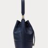 Bolso de mano grande Andie de cuero Ralph Lauren para mujer en color azul marino refinado Bolso de mano grande Andie de cuero Ralph Lauren para mujer en color azul marino refinado