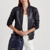 Bolso de mano grande Andie de cuero Ralph Lauren para mujer en color azul marino refinado Bolso de mano grande Andie de cuero Ralph Lauren para mujer en color azul marino refinado