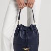 Bolso de mano grande Andie de cuero Ralph Lauren para mujer en color azul marino refinado Bolso de mano grande Andie de cuero Ralph Lauren para mujer en color azul marino refinado