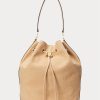 Bolso de mano grande Andie de nobuk Ralph Lauren para mujer de Buff Bolso de mano grande Andie de nobuk Ralph Lauren para mujer de Buff