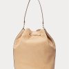 Bolso de mano grande Andie de nobuk Ralph Lauren para mujer de Buff Bolso de mano grande Andie de nobuk Ralph Lauren para mujer de Buff