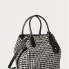 Bolso de mano mediano Bellport de pata de gallo Ralph Lauren para mujer, color negro Bolso de mano mediano Bellport de pata de gallo Ralph Lauren para mujer, color negro
