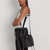Bolso de mano mediano tejido Andie de Ralph Lauren para mujer, color negro Bolso de mano mediano tejido Andie de Ralph Lauren para mujer, color negro