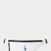Bolso de mano Ralph Lauren Pride de lona blanca y multicolor para mujer