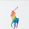 Bolso de mano Ralph Lauren Pride de lona blanca y multicolor para mujer