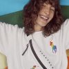 Bolso de mano Ralph Lauren Pride de lona blanca y multicolor para mujer