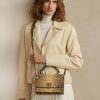 Bolso de mano Ralph Lauren The Python RL con asa superior para mujer en color cobre