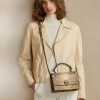 Bolso de mano Ralph Lauren The Python RL con asa superior para mujer en color cobre