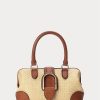 Bolso mini Welington de rafia Ralph Lauren para mujer en color natural