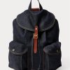 Bolso mochila vaquero Ralph Lauren para mujer True Indigo