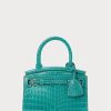 Bolso Ralph Lauren Alligator Mini RL50 para mujer en color menta Bolso Ralph Lauren Alligator Mini RL50 para mujer en color menta