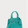 Bolso Ralph Lauren Alligator Mini RL50 para mujer en color menta Bolso Ralph Lauren Alligator Mini RL50 para mujer en color menta