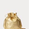 Bolso Ralph Lauren The Pony dorado para mujer Bolso Ralph Lauren The Pony dorado para mujer
