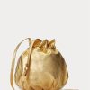 Bolso Ralph Lauren The Pony dorado para mujer Bolso Ralph Lauren The Pony dorado para mujer
