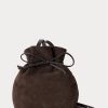 Bolso Ralph Lauren The Suede Pony para mujer en color tabaco