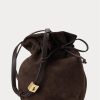 Bolso Ralph Lauren The Suede Pony para mujer en color tabaco