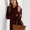 Bolso tote mediano de piel Ralph Lauren Crosshatch Clare para mujer de Lauren Tan Bolso tote mediano de piel Ralph Lauren Crosshatch Clare para mujer de Lauren Tan
