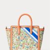 Bolso tote mediano Tyler de jacquard con monograma de Ralph Lauren para mujer, color caqui, estampado Mjcqrd/Portsid Bolso tote mediano Tyler de jacquard con monograma de Ralph Lauren para mujer, color caqui, estampado Mjcqrd/Portsid