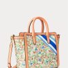 Bolso tote mediano Tyler de jacquard con monograma de Ralph Lauren para mujer, color caqui, estampado Mjcqrd/Portsid Bolso tote mediano Tyler de jacquard con monograma de Ralph Lauren para mujer, color caqui, estampado Mjcqrd/Portsid