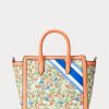 Bolso tote mediano Tyler de jacquard con monograma de Ralph Lauren para mujer, color caqui, estampado Mjcqrd/Portsid Bolso tote mediano Tyler de jacquard con monograma de Ralph Lauren para mujer, color caqui, estampado Mjcqrd/Portsid