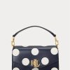 Bolsos cruzados pequeños Tayler de lunares Ralph Lauren para mujer en azul marino/vainilla refinados Bolsos cruzados pequeños Tayler de lunares Ralph Lauren para mujer en azul marino/vainilla refinados