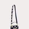 Bolsos cruzados pequeños Tayler de lunares Ralph Lauren para mujer en azul marino/vainilla refinados Bolsos cruzados pequeños Tayler de lunares Ralph Lauren para mujer en azul marino/vainilla refinados