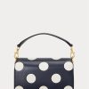 Bolsos cruzados pequeños Tayler de lunares Ralph Lauren para mujer en azul marino/vainilla refinados Bolsos cruzados pequeños Tayler de lunares Ralph Lauren para mujer en azul marino/vainilla refinados