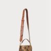 Bolsos cruzados pequeños Tayler de piel sintética de serpiente de Ralph Lauren para mujer en color caqui Bolsos cruzados pequeños Tayler de piel sintética de serpiente de Ralph Lauren para mujer en color caqui
